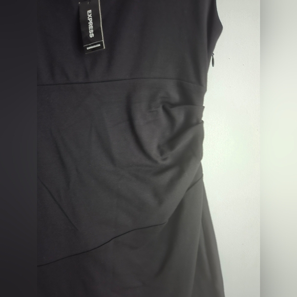 Express Black Dress with Gold Studs Size 8 - Picture 4 of 9